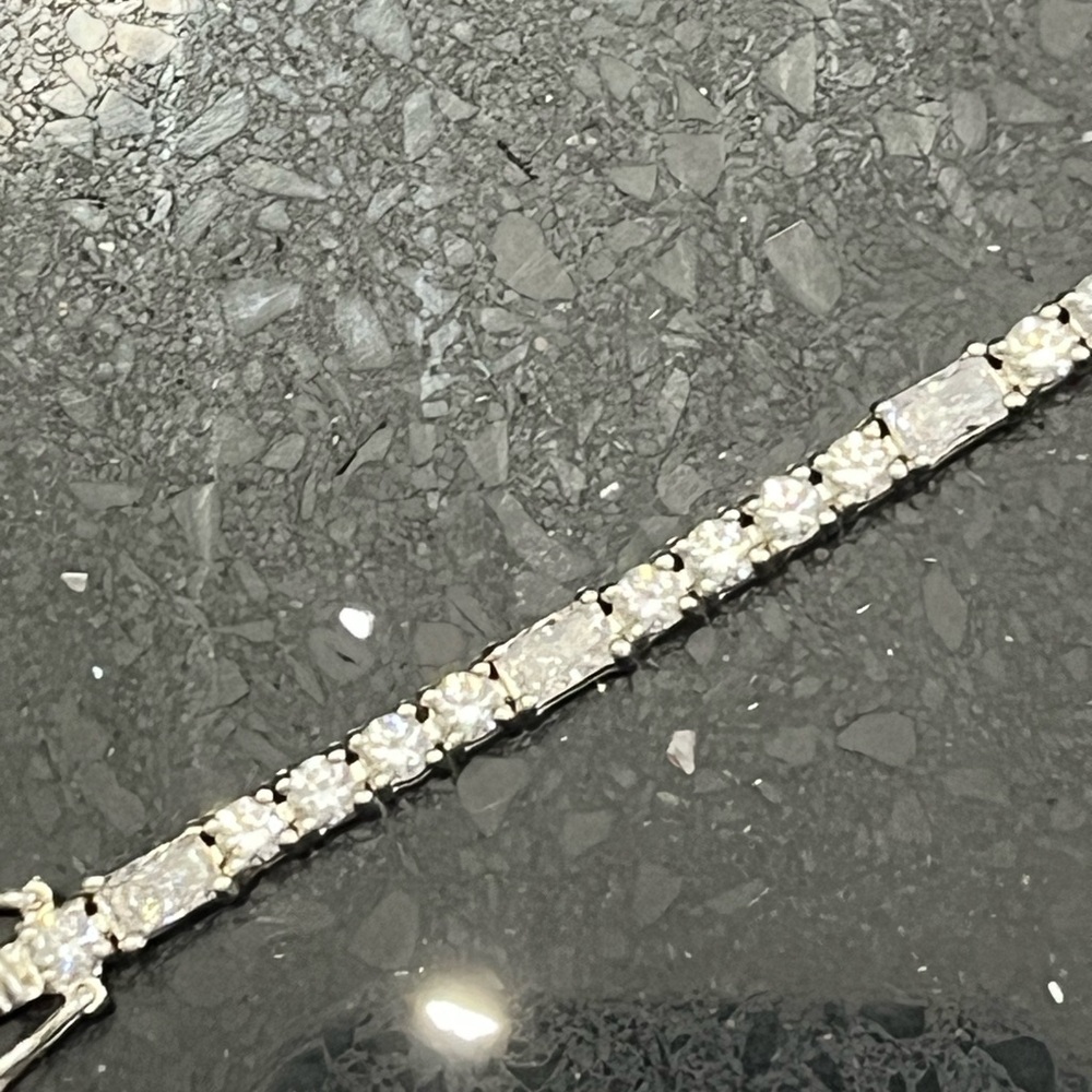 Victoria Wieck Vintage absolute CZ radiant round tennis bracelet sterling silver